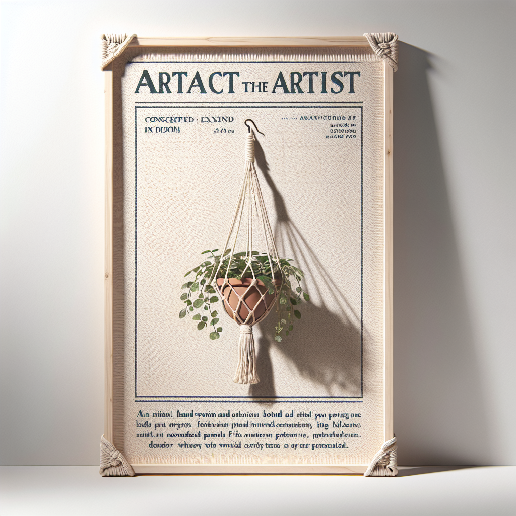 Artisan Handwoven Macramé Hanger